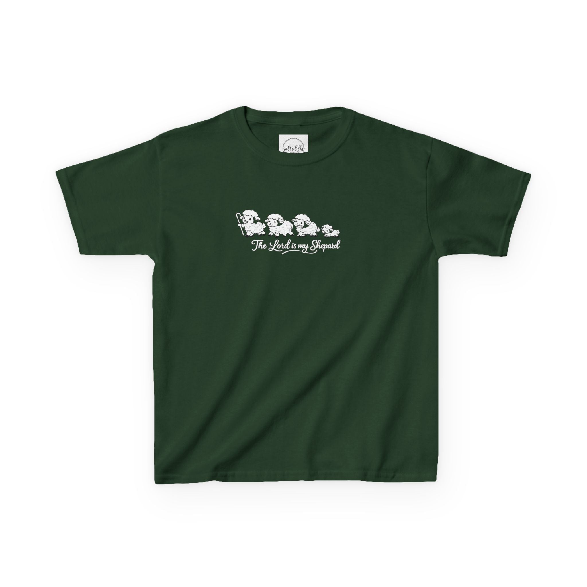 Kids T-Shirt — Cute Line Art Sheep "The Whole Herd"