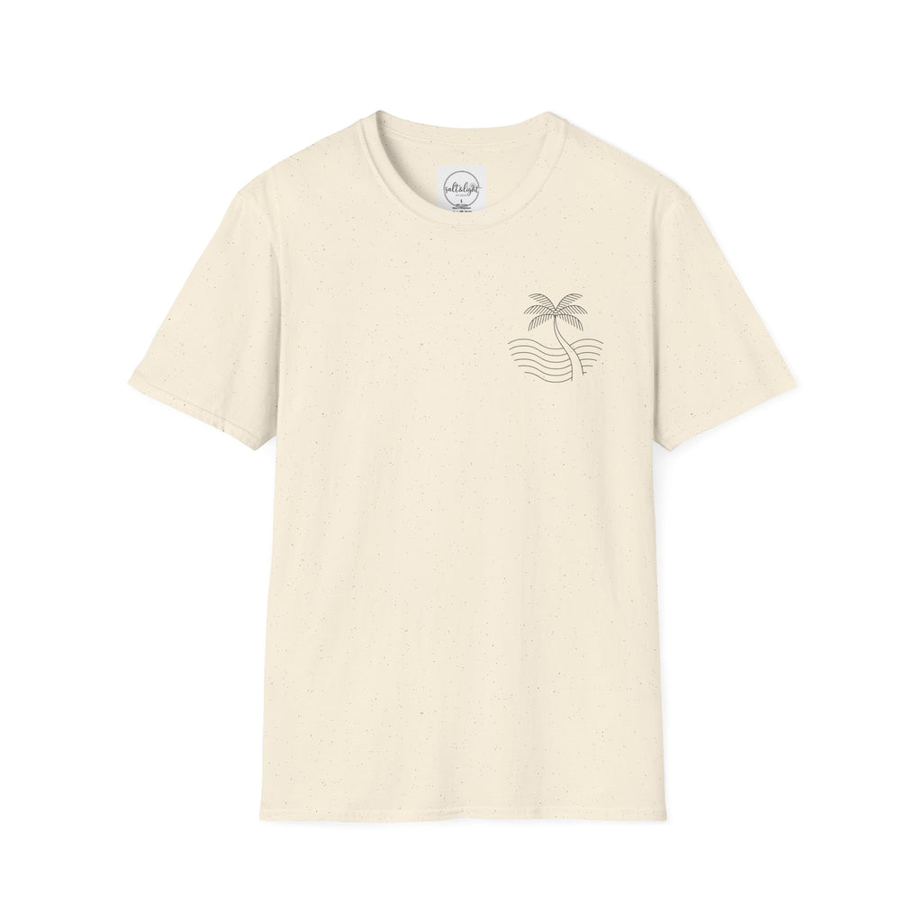 Palm Wave Minimalist T-Shirt — Christian