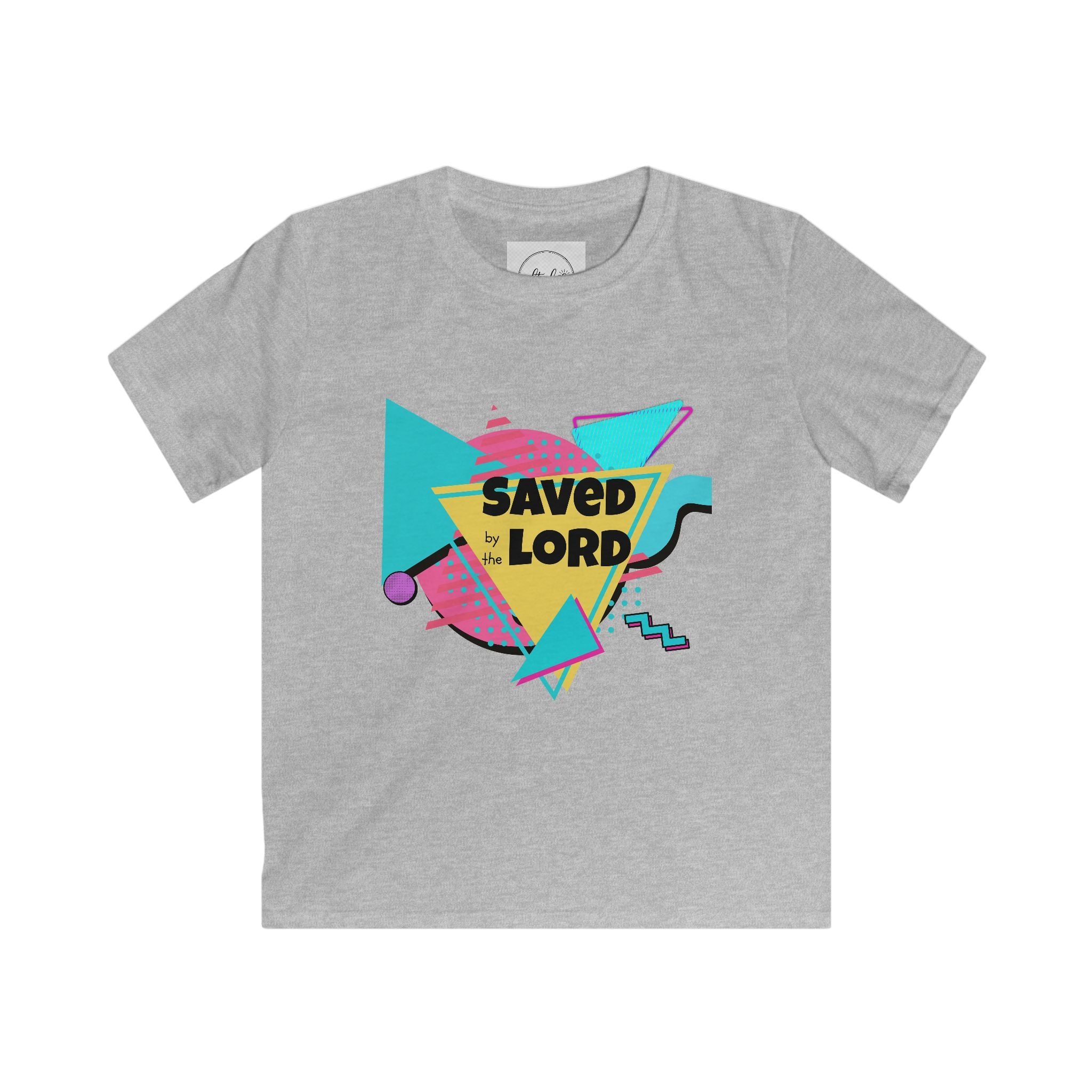 Kids Tee — Retro 'Saved by the Lord' Christian Graphic Shirt