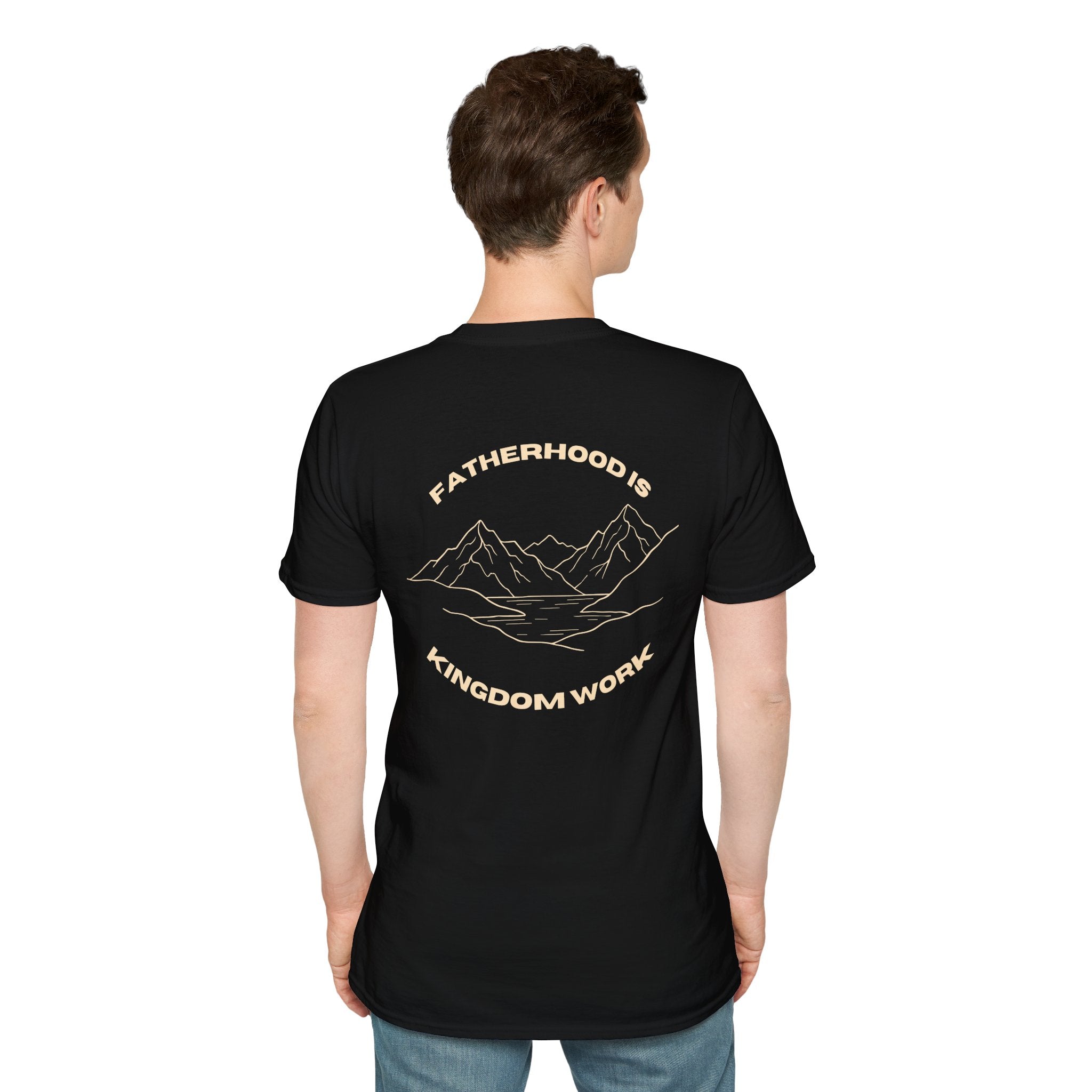 Proverbs 22:6 Fatherhood is Kingdom Work Men’s T-shirt