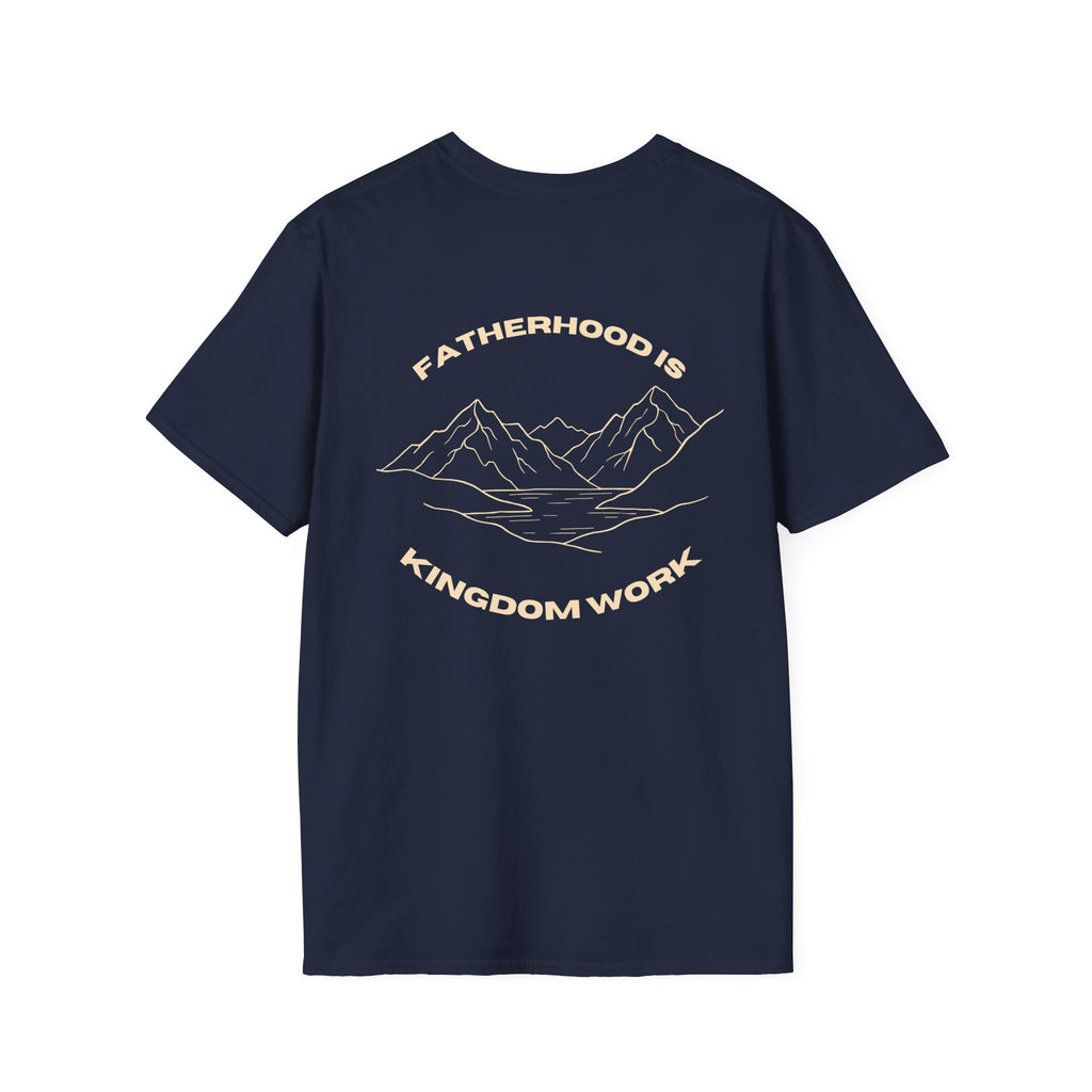 Proverbs 22:6 Fatherhood is Kingdom Work Men’s T-shirt