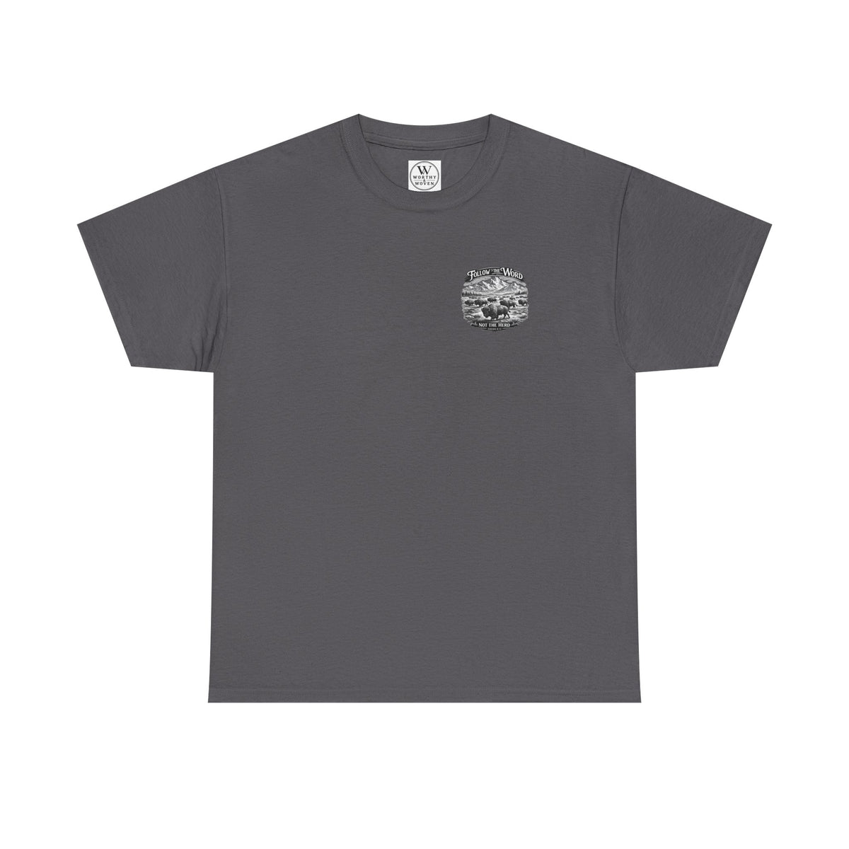 'Follow the Word, Not the Herd' Buffalo Mountain Graphic Tee