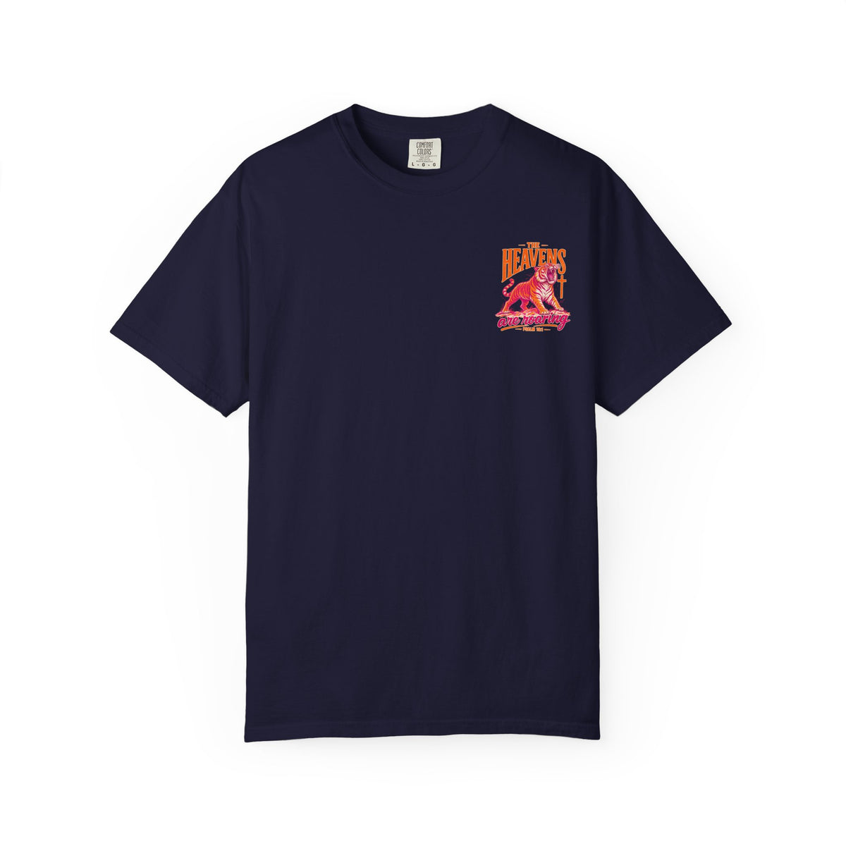 T-Shirt — “The Heavens Are Roaring” Tiger Psalm 19:1 Graphic Tee