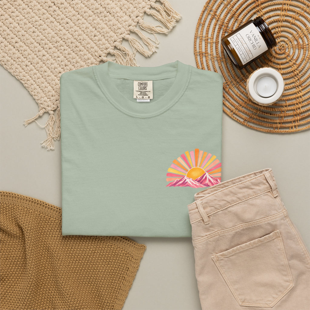 Walk in His Light T‑Shirt — Christian Sunrise Nature Tee
