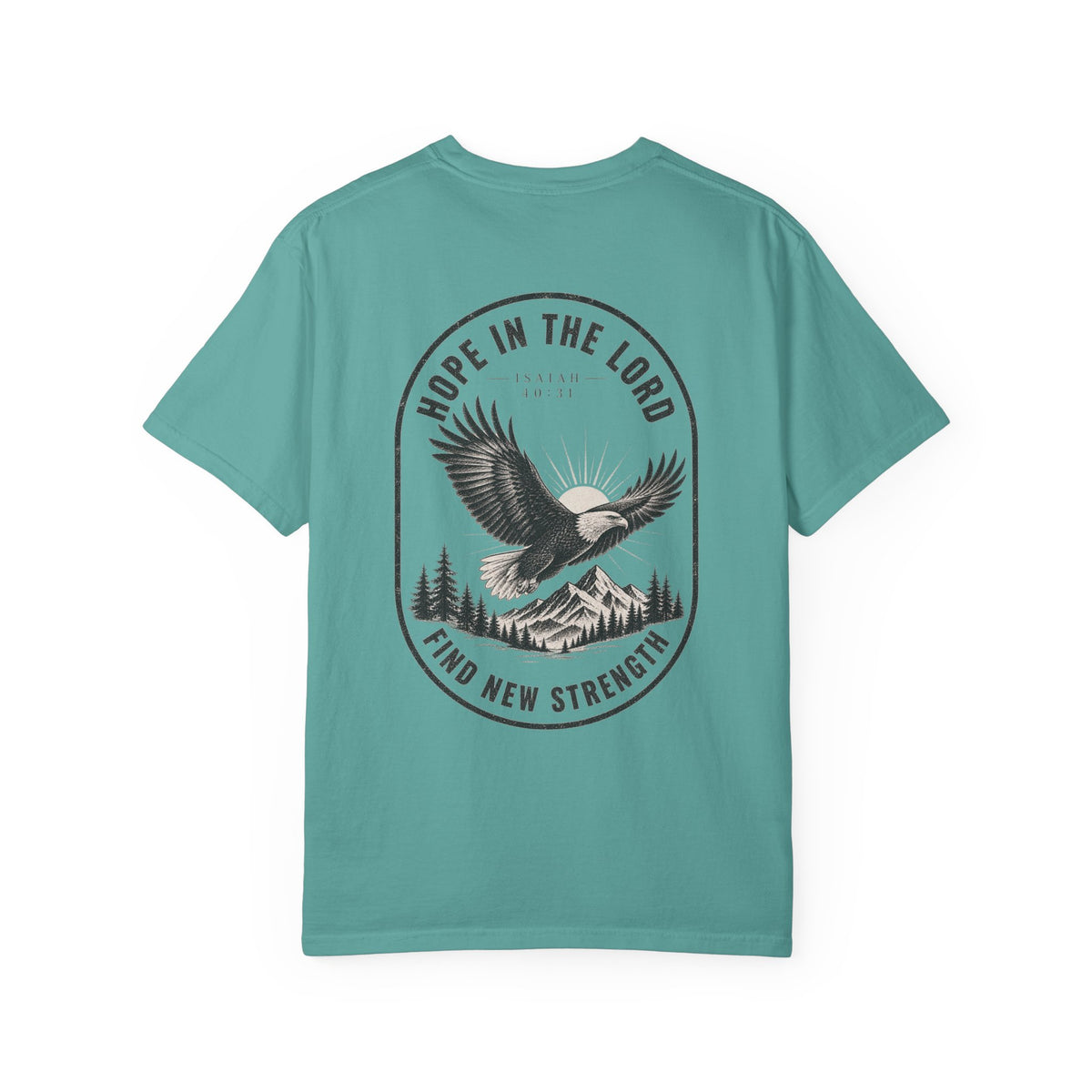 Hope in the Lord Eagle T-Shirt — 'Find New Strength' Christian Graphic Tee