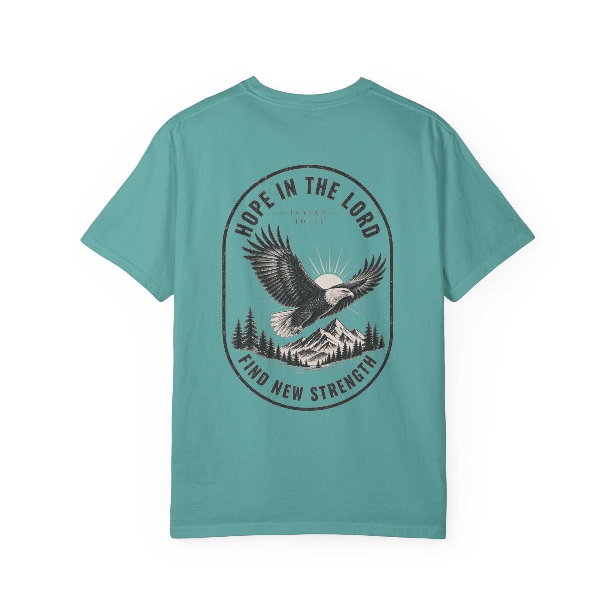 Hope in the Lord Eagle T-Shirt — 'Find New Strength' Christian Graphic Tee