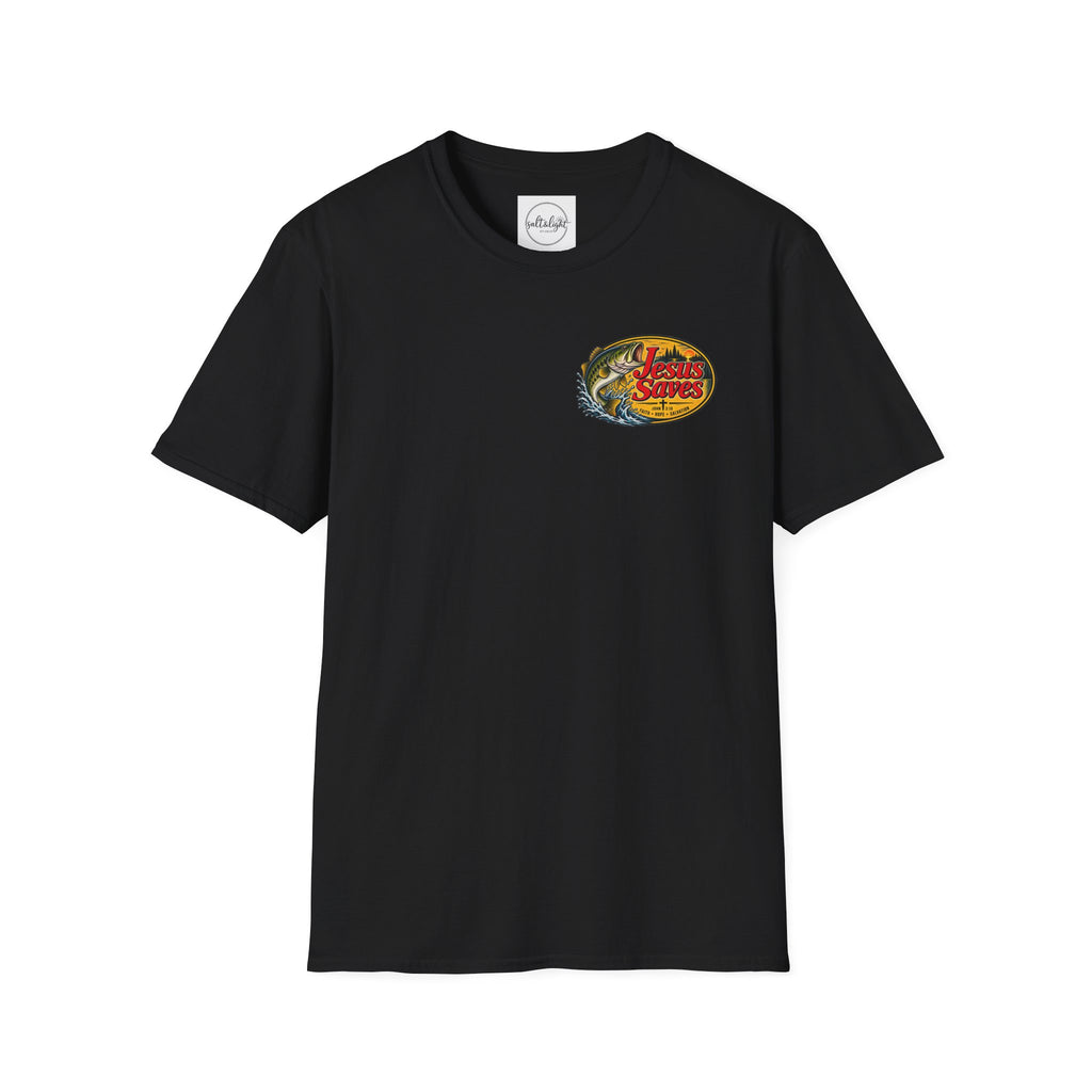 Jesus Saves Fishing Graphic T-Shirt