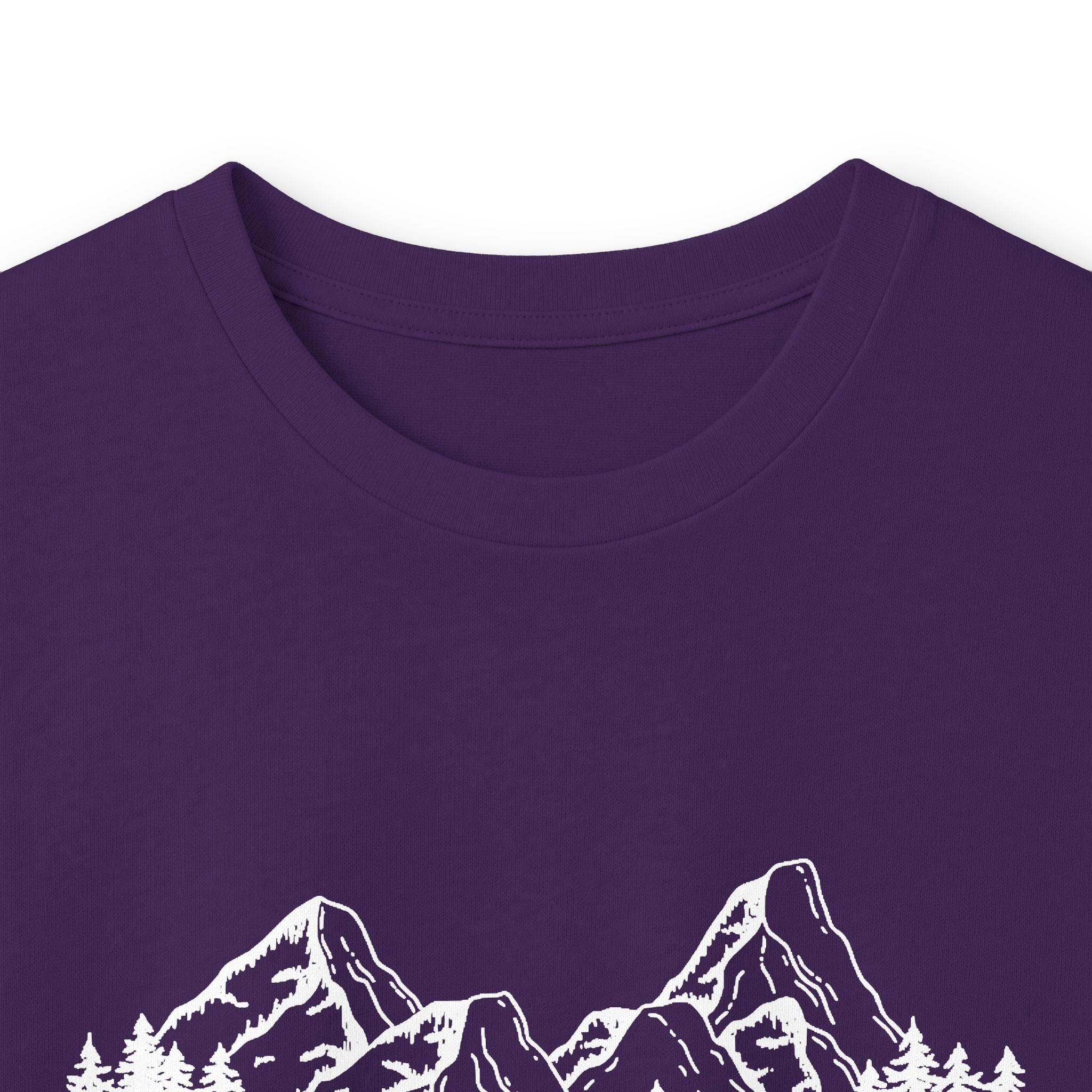 Long Sleeve Tee — "Faith Can Move Mountains" Mountain Graphic