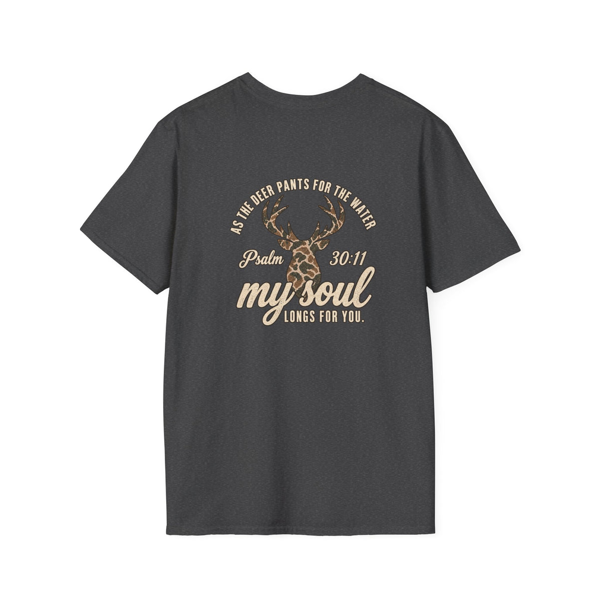 Deer Skull Antler TShirt  Rustic Buck Graphic Tee for Outdoorsmen
