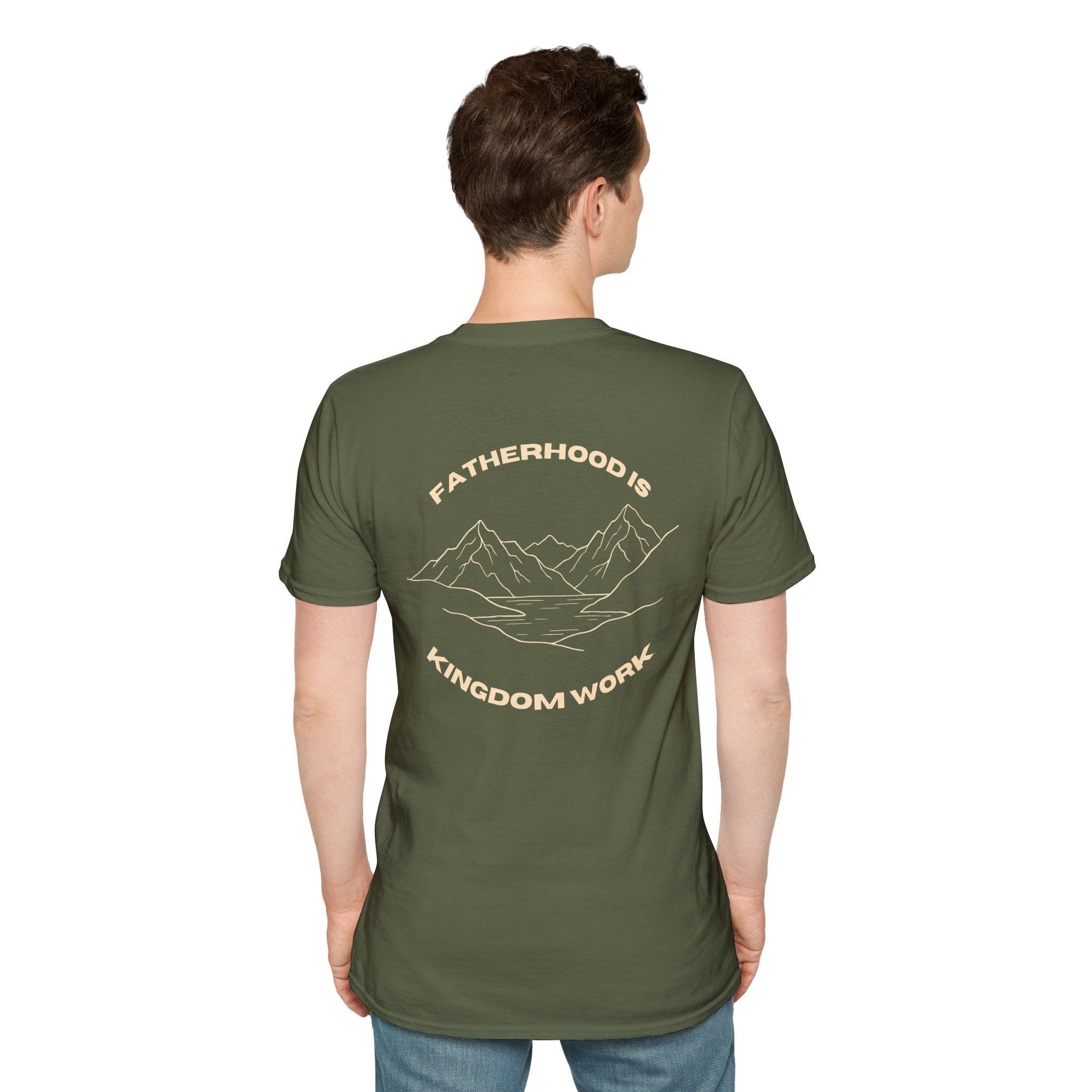 Proverbs 22:6 Fatherhood is Kingdom Work Men’s T-shirt