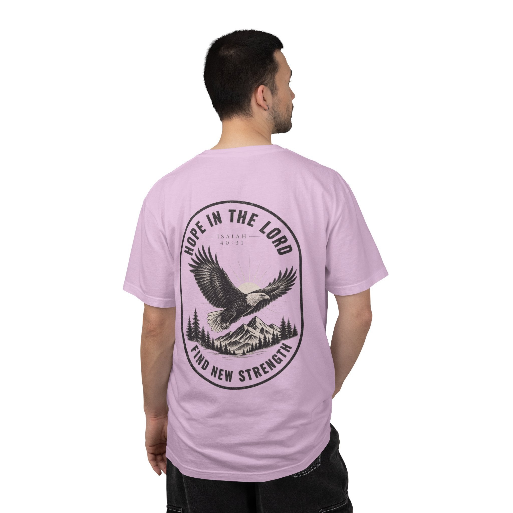 Hope in the Lord Eagle T-Shirt — 'Find New Strength' Christian Graphic Tee