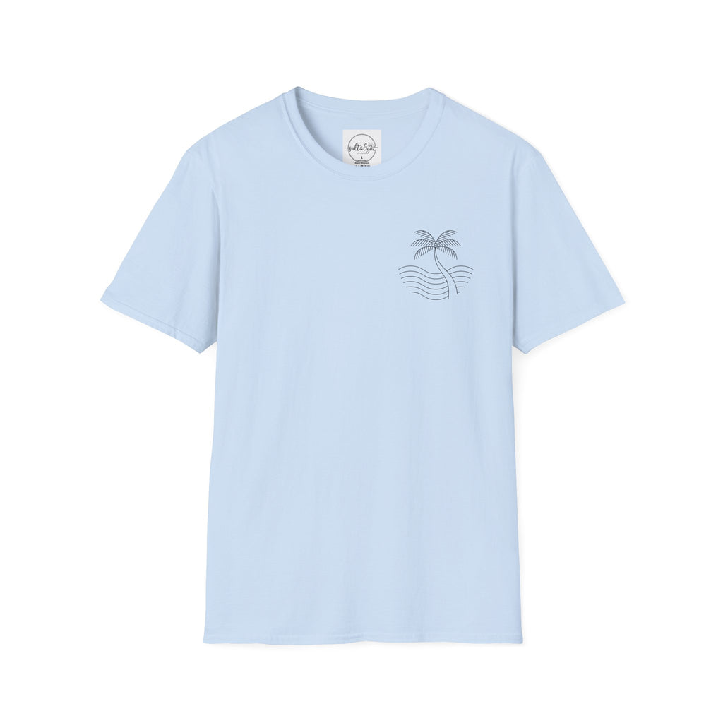 Palm Wave Minimalist T-Shirt — Christian