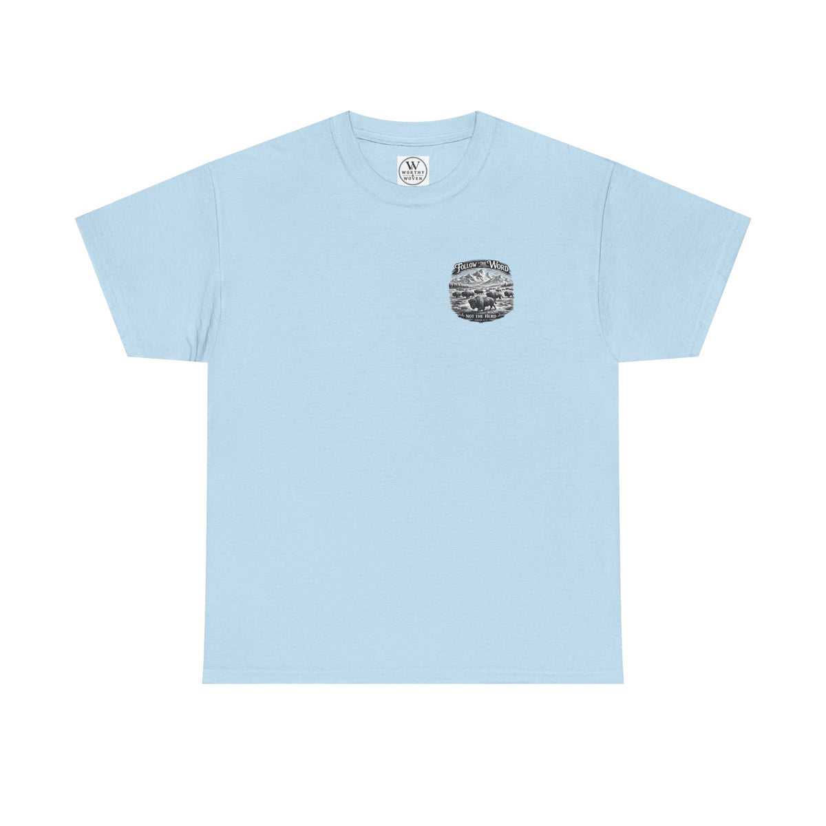 'Follow the Word, Not the Herd' Buffalo Mountain Graphic Tee