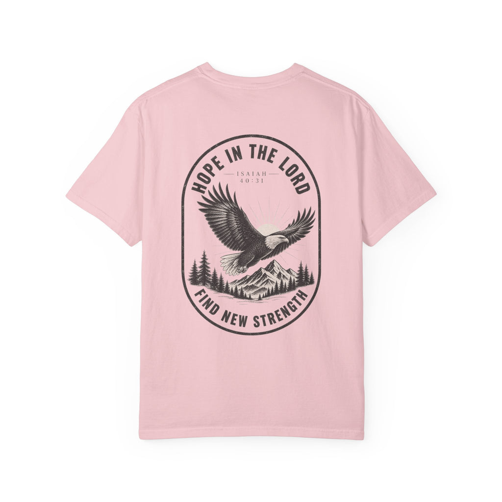 Hope in the Lord Eagle T-Shirt — 'Find New Strength' Christian Graphic Tee