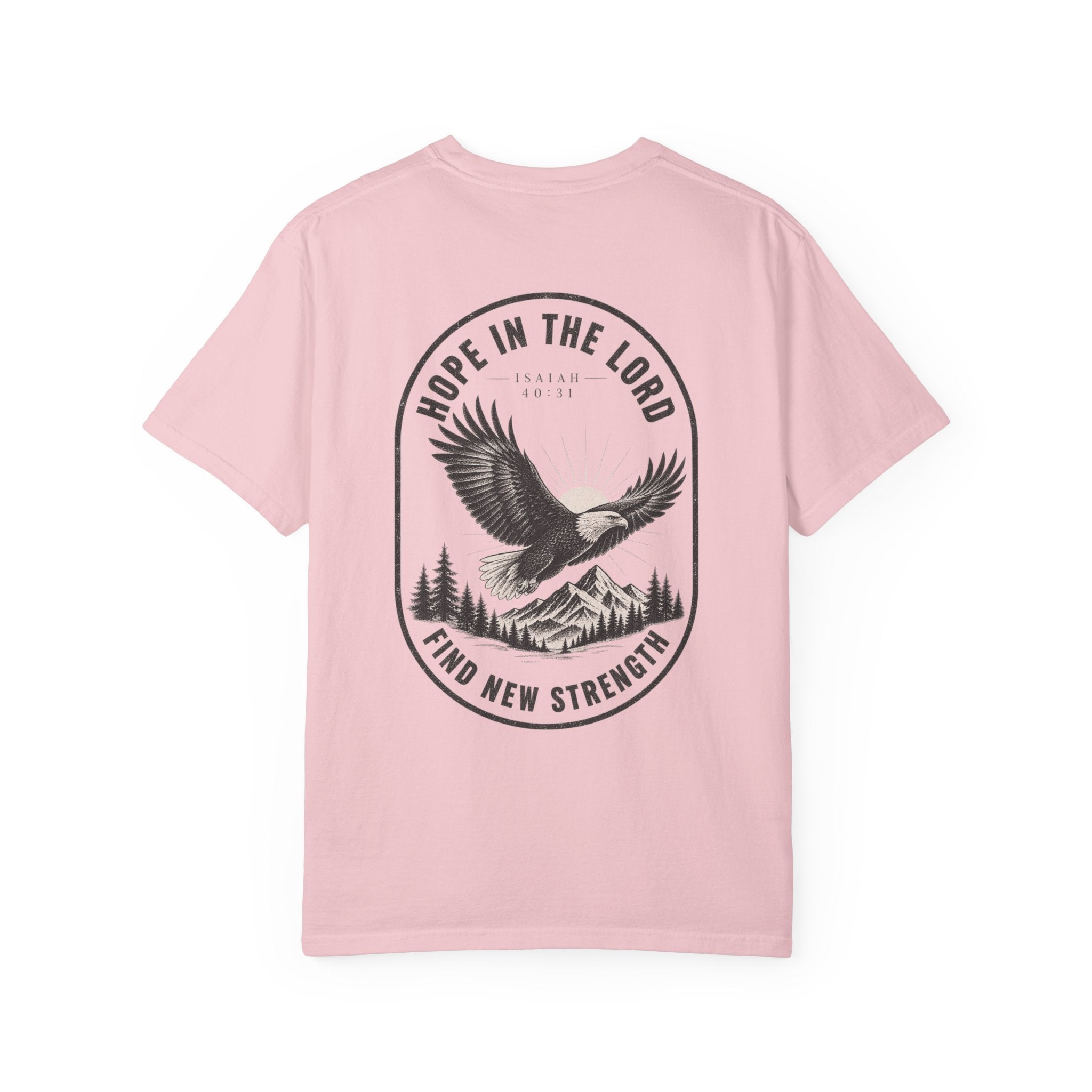 Hope in the Lord Eagle T-Shirt — 'Find New Strength' Christian Graphic Tee