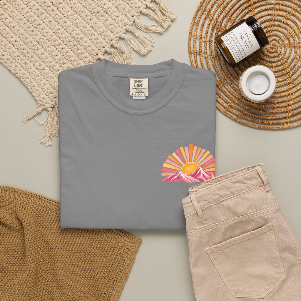 Walk in His Light T‑Shirt — Christian Sunrise Nature Tee