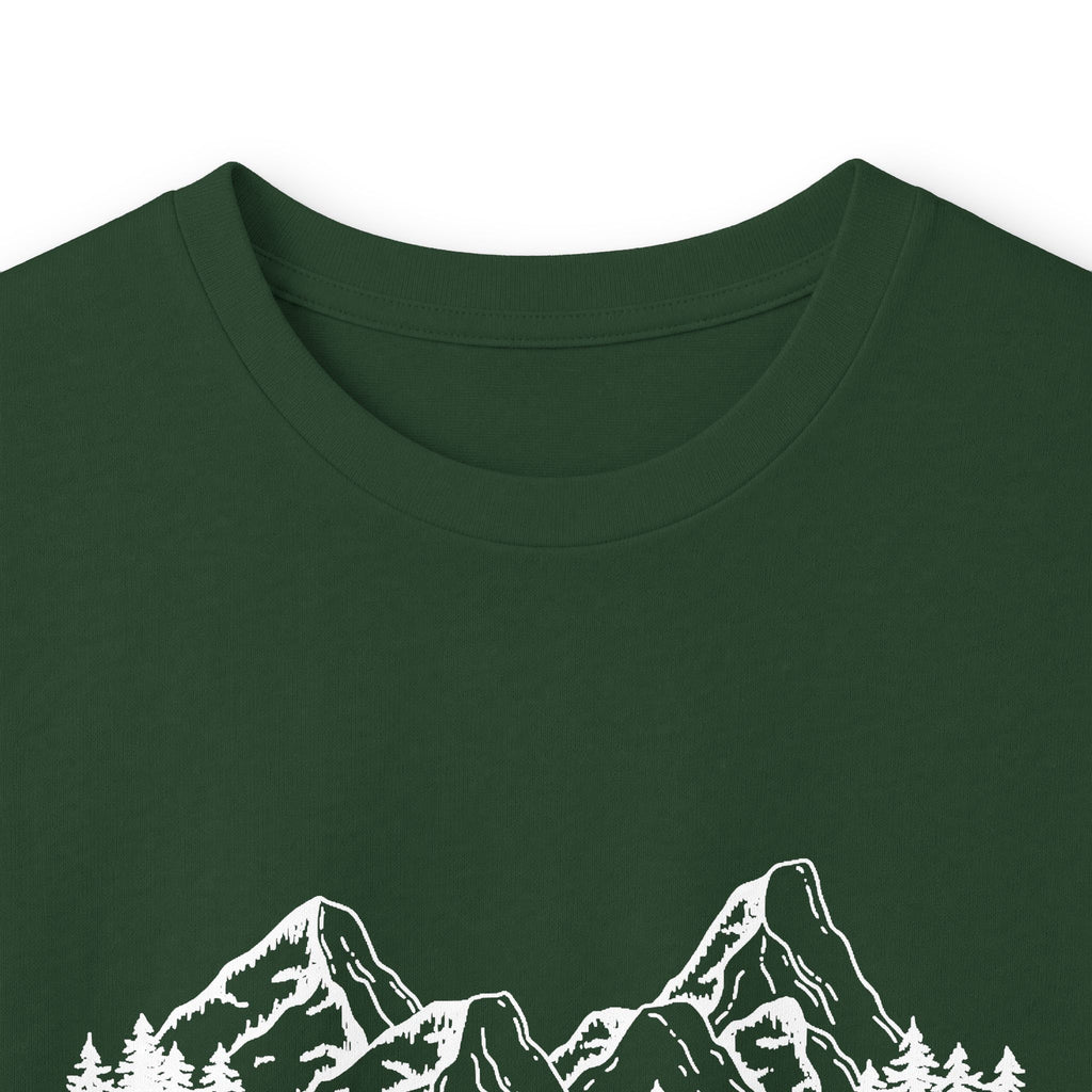Long Sleeve Tee — "Faith Can Move Mountains" Mountain Graphic
