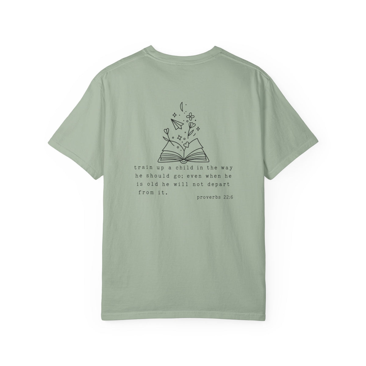 Homeschool Mama Tee — Proverbs 25:11 Inspirational Book & Flower Graphic T-Shirt