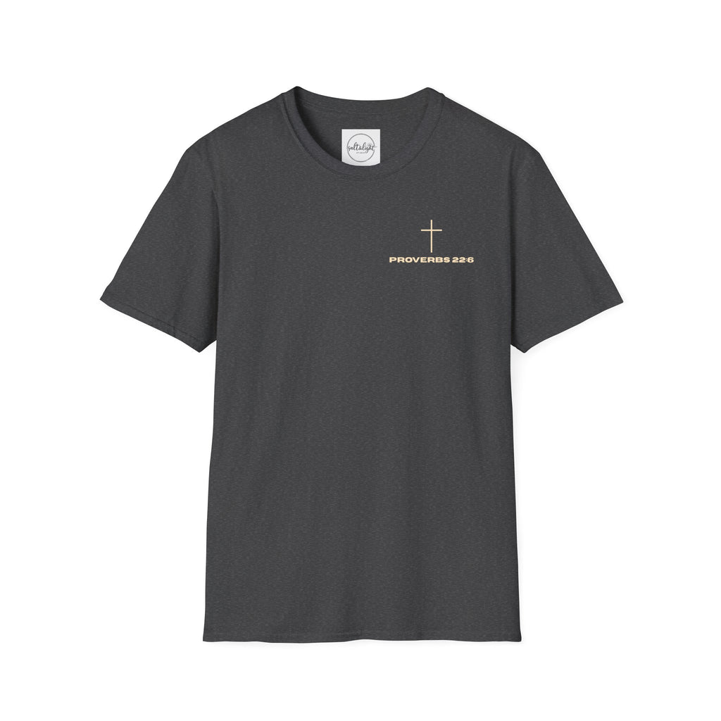 Proverbs 22:6 Fatherhood is Kingdom Work Men’s T-shirt