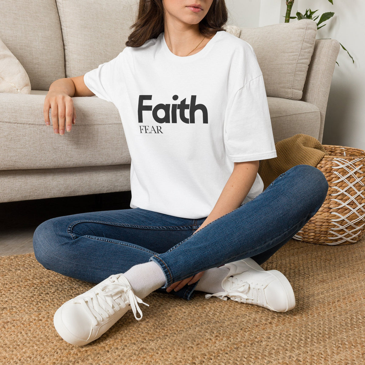 Faith Over Fear T-Shirt — Inspirational Christian Graphic Tee