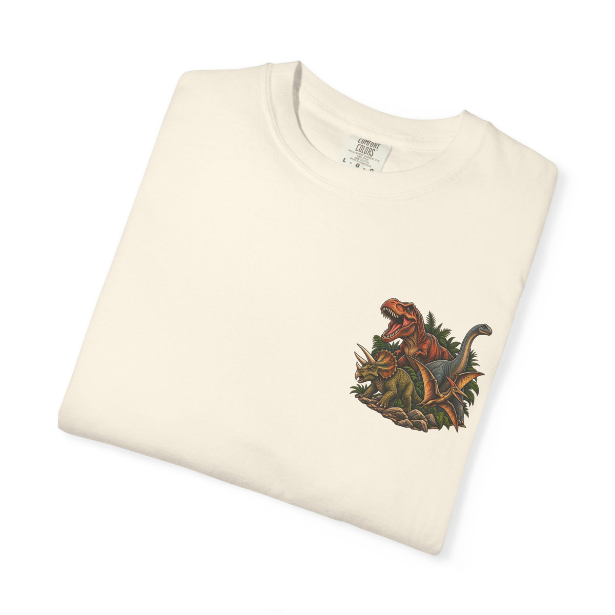 Dinosaur Graphic TShirt Dinosaurs Didn’t Pray Vintage Retro Tee