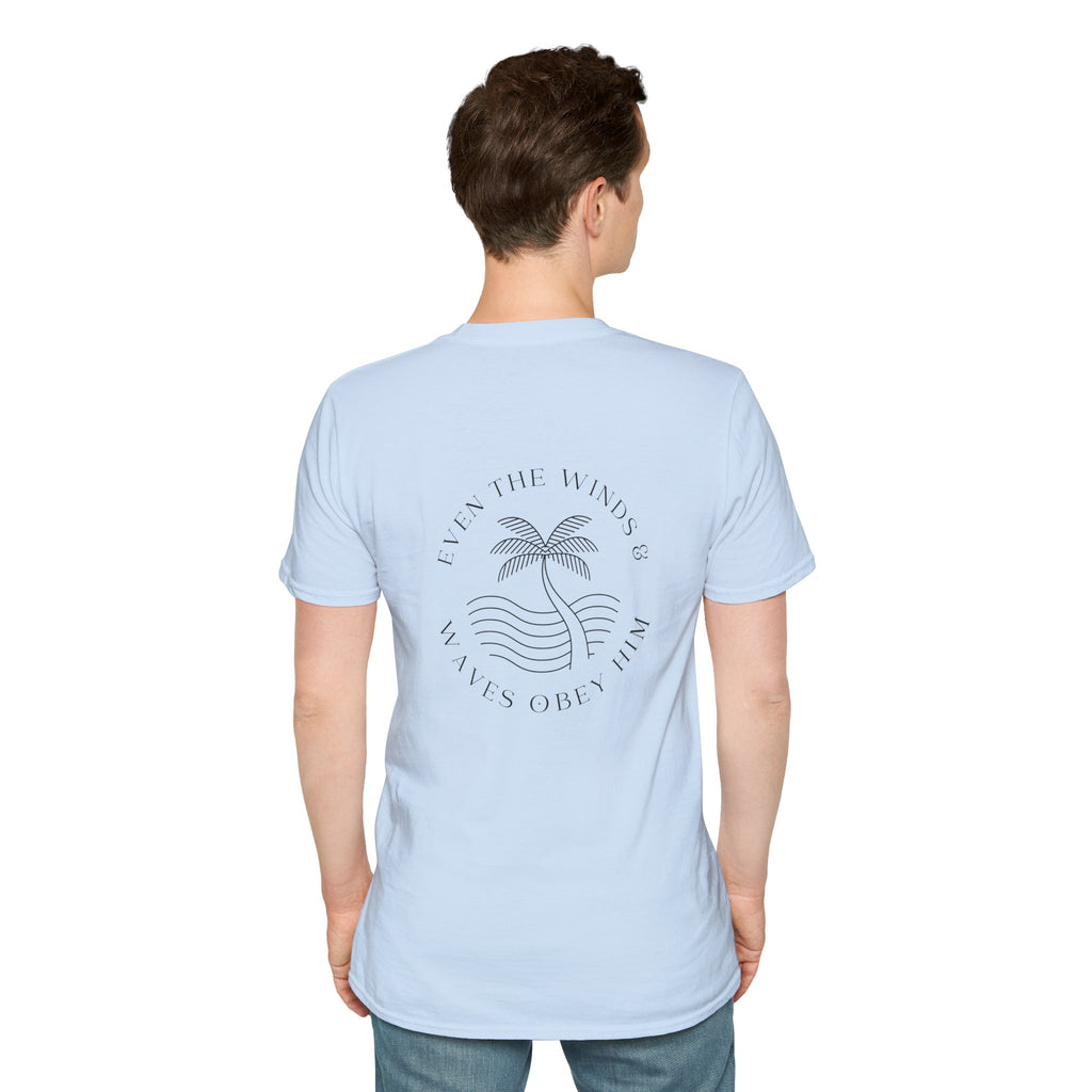 Palm Wave Minimalist T-Shirt — Christian