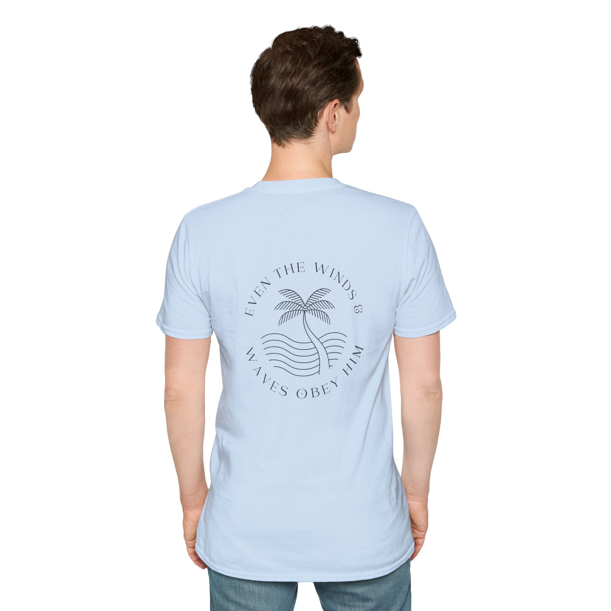 Palm Wave Minimalist T-Shirt — Christian