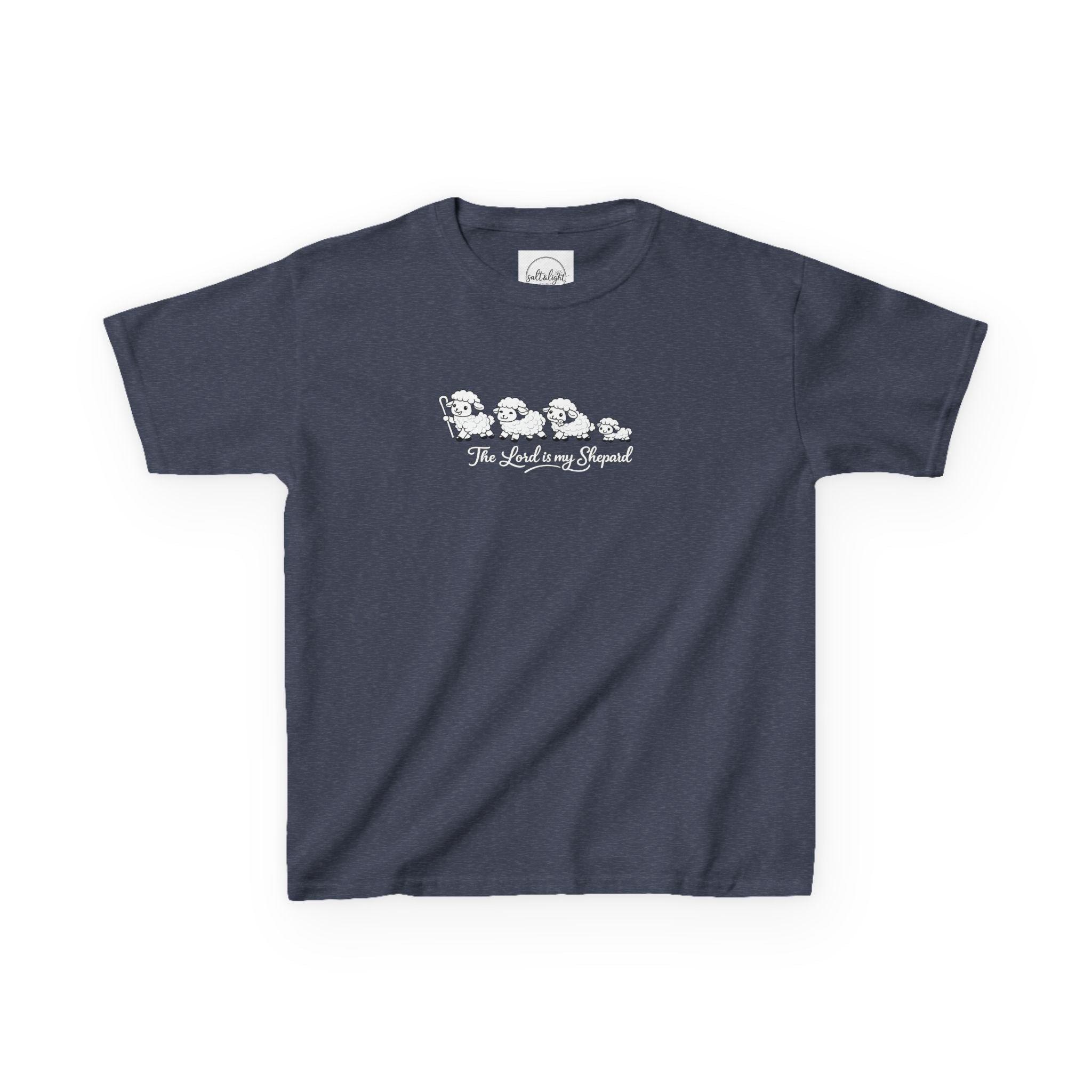 Kids T-Shirt — Cute Line Art Sheep "The Whole Herd"