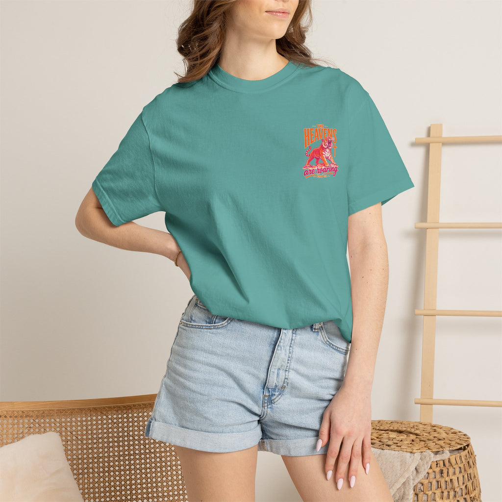 T-Shirt — “The Heavens Are Roaring” Tiger Psalm 19:1 Graphic Tee
