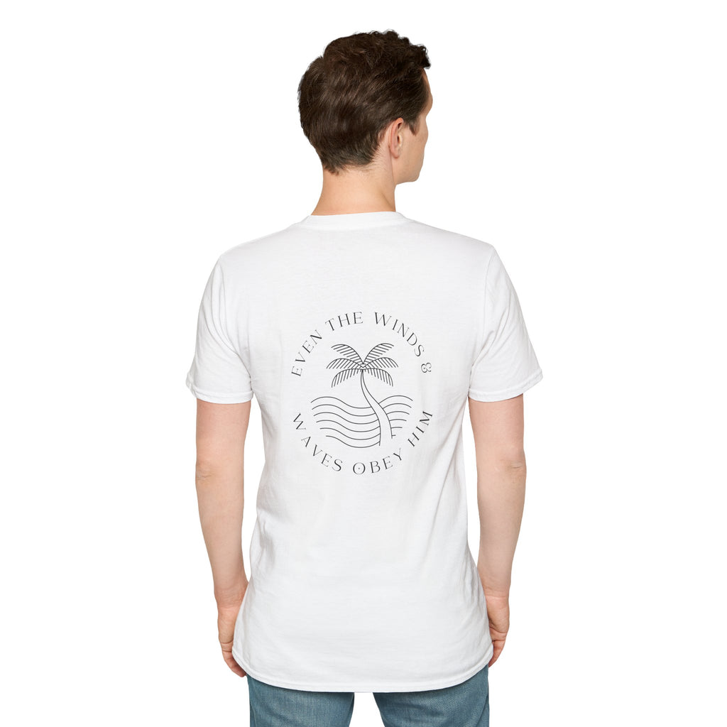 Palm Wave Minimalist T-Shirt — Christian