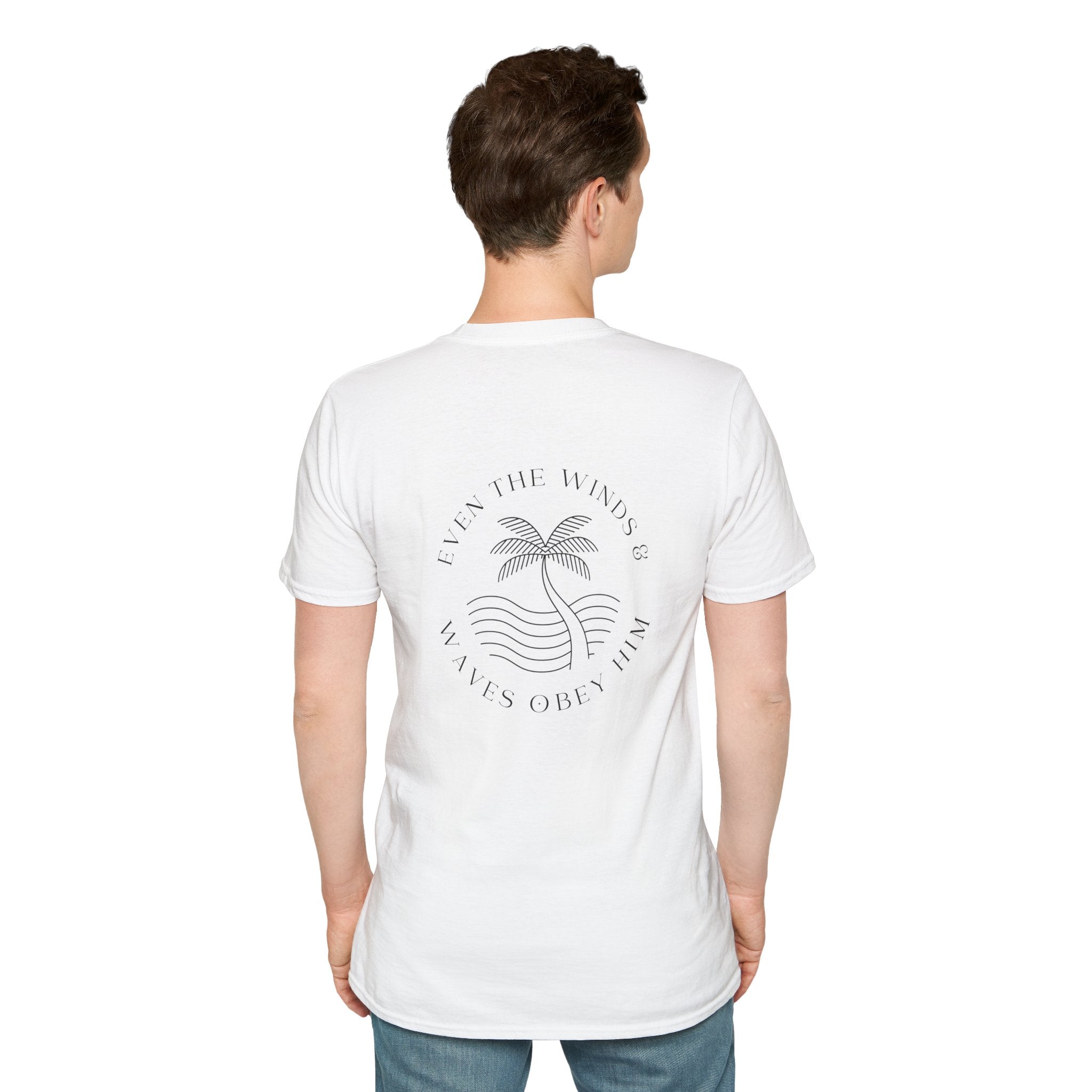 Palm Wave Minimalist T-Shirt — Christian