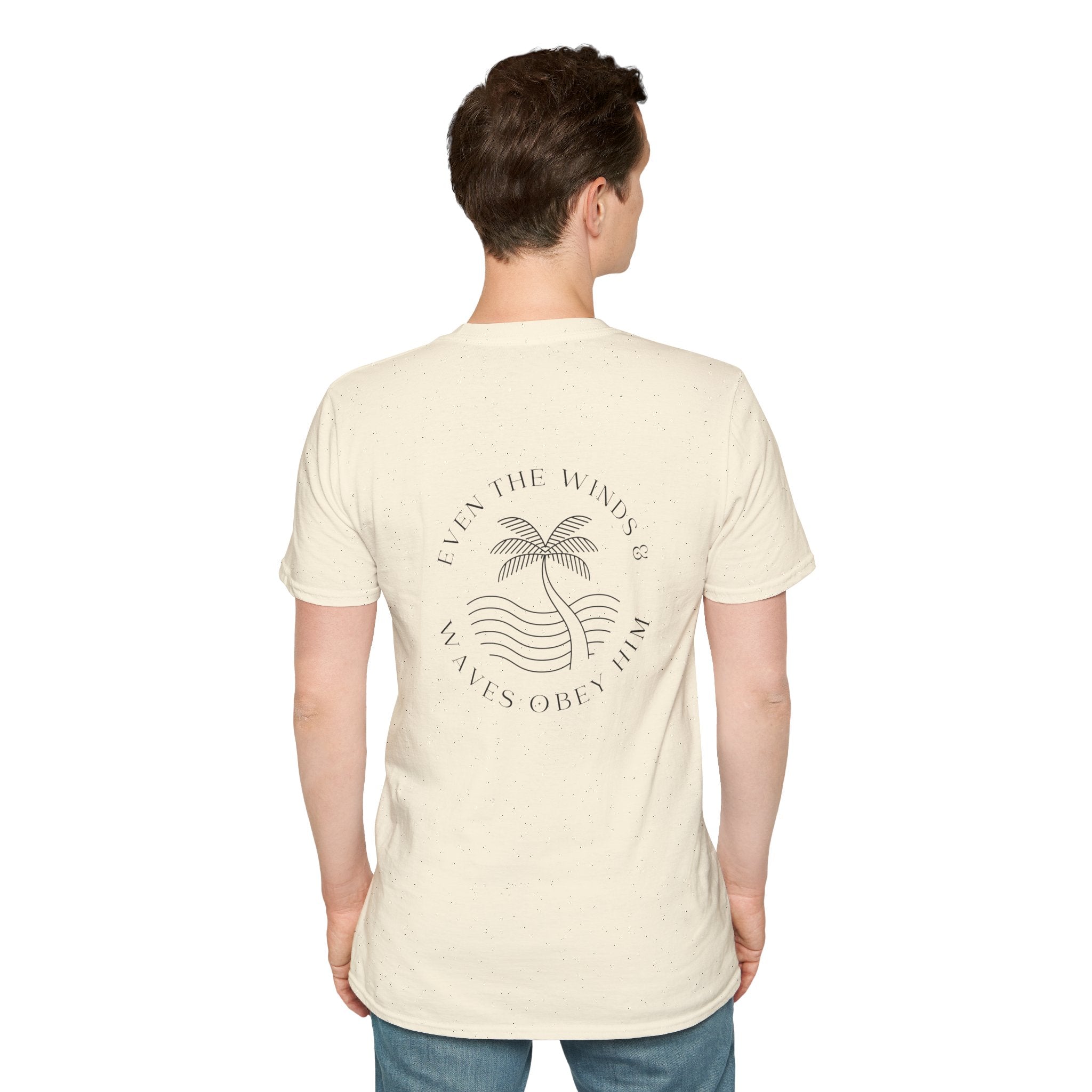 Palm Wave Minimalist T-Shirt — Christian