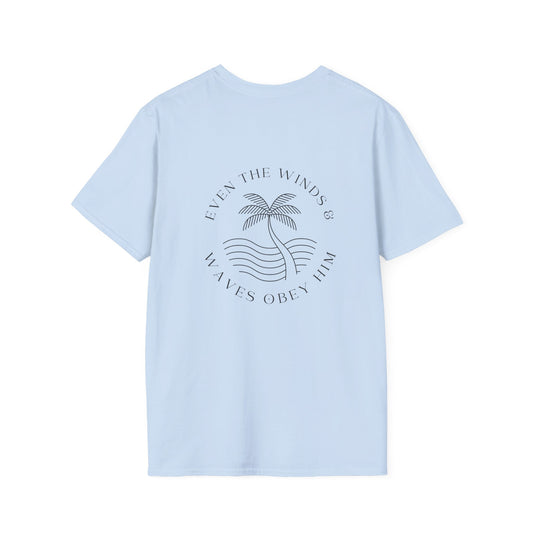 Palm Wave Minimalist T-Shirt — Christian
