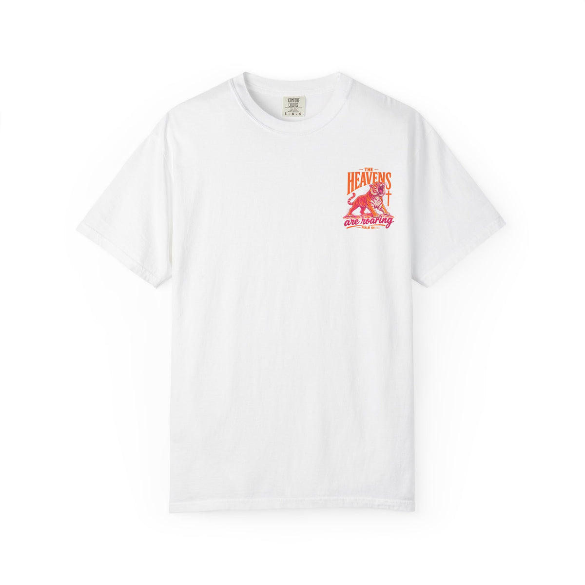 T-Shirt — “The Heavens Are Roaring” Tiger Psalm 19:1 Graphic Tee