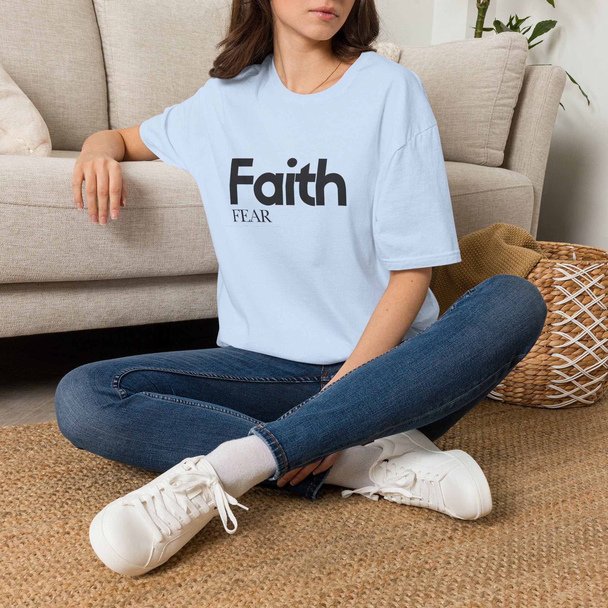 Faith Over Fear T-Shirt — Inspirational Christian Graphic Tee