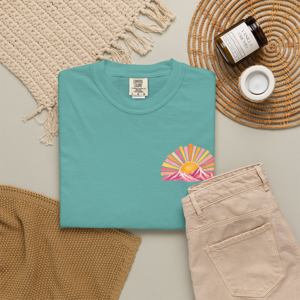Walk in His Light T‑Shirt — Christian Sunrise Nature Tee