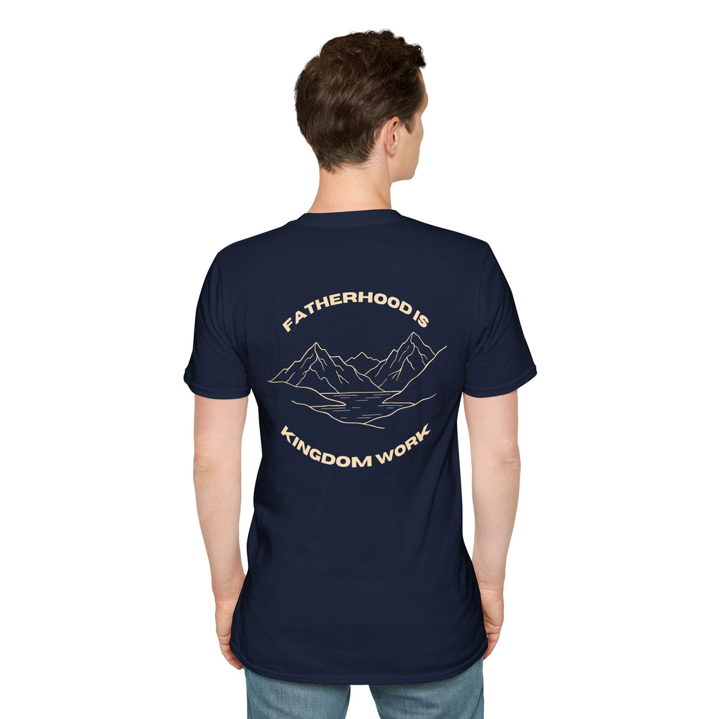 Proverbs 22:6 Fatherhood is Kingdom Work Men’s T-shirt