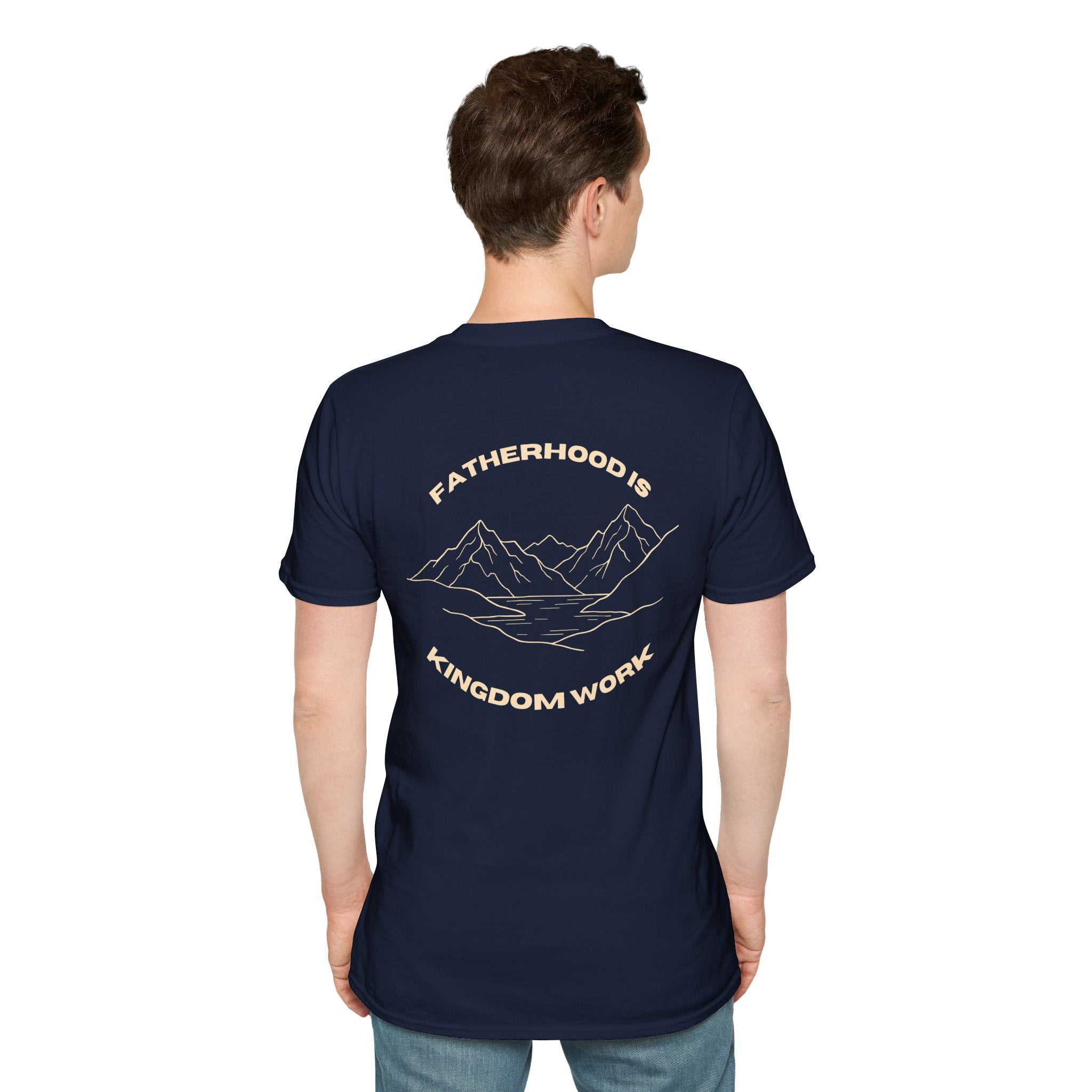 Proverbs 22:6 Fatherhood is Kingdom Work Men’s T-shirt