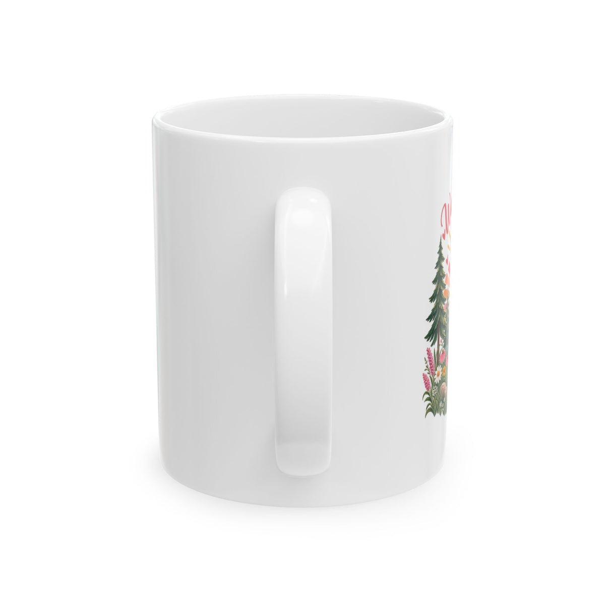 Floral Forest Ceramic Mug — 'Walk in His Light' 11oz