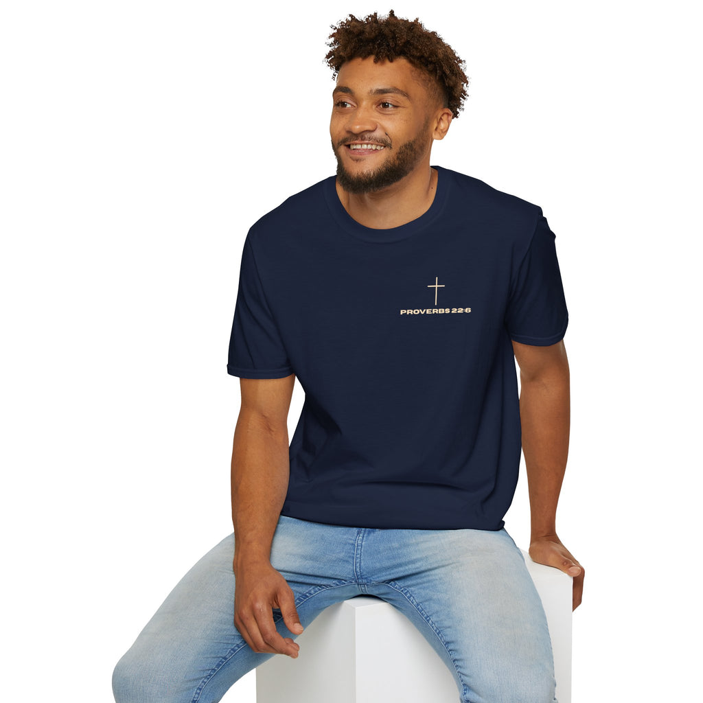 Proverbs 22:6 Fatherhood is Kingdom Work Men’s T-shirt