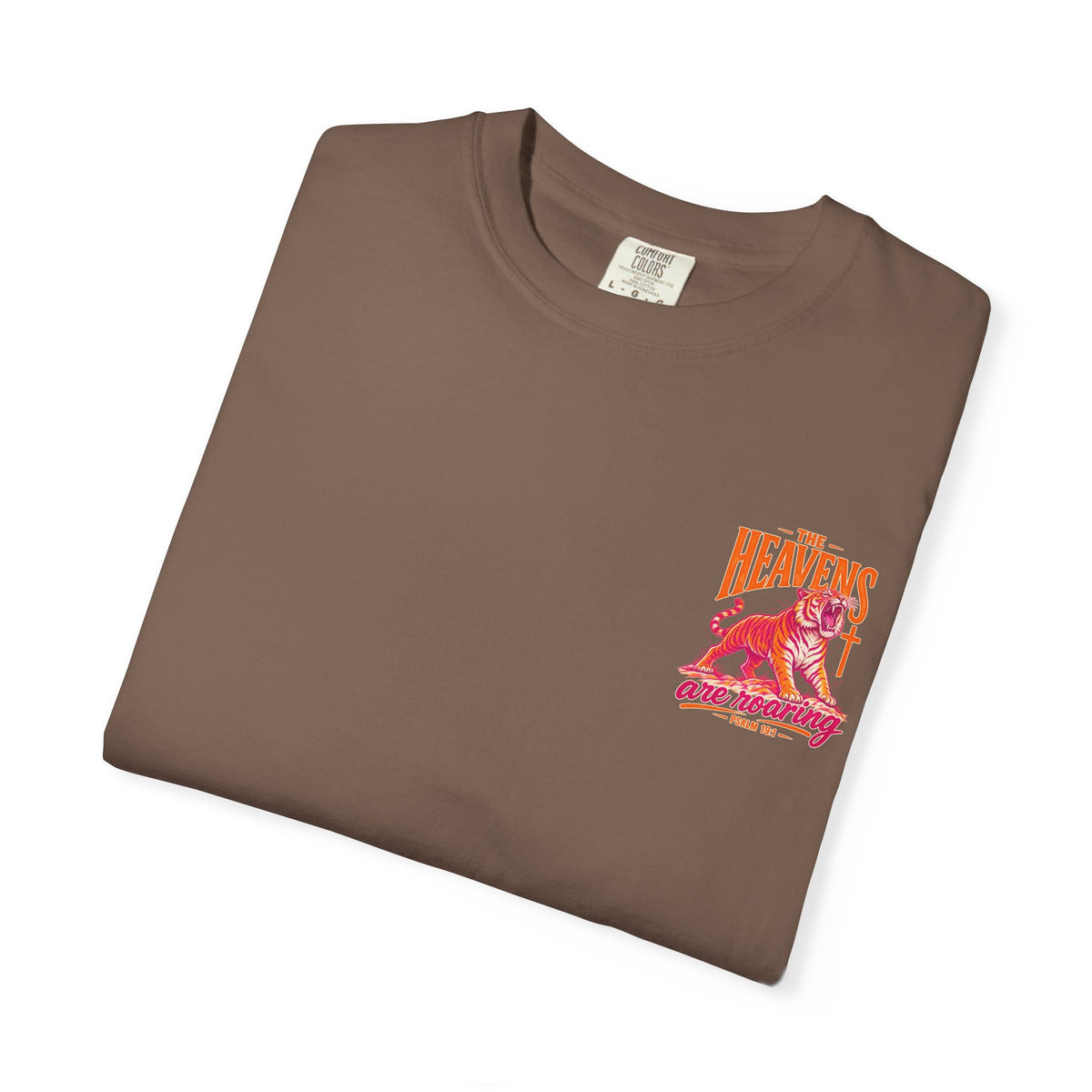 T-Shirt — “The Heavens Are Roaring” Tiger Psalm 19:1 Graphic Tee