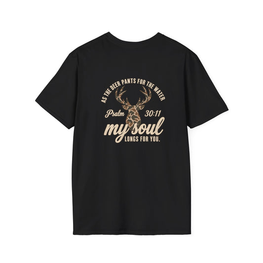 Deer Skull Antler TShirt  Rustic Buck Graphic Tee for Outdoorsmen