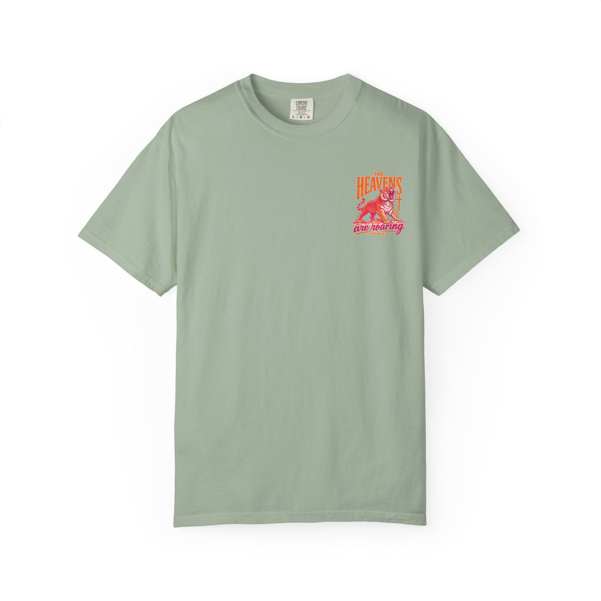 T-Shirt — “The Heavens Are Roaring” Tiger Psalm 19:1 Graphic Tee