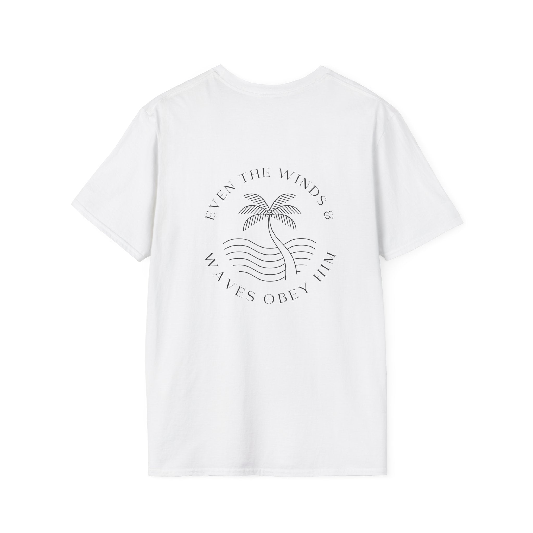 Palm Wave Minimalist T-Shirt — Christian