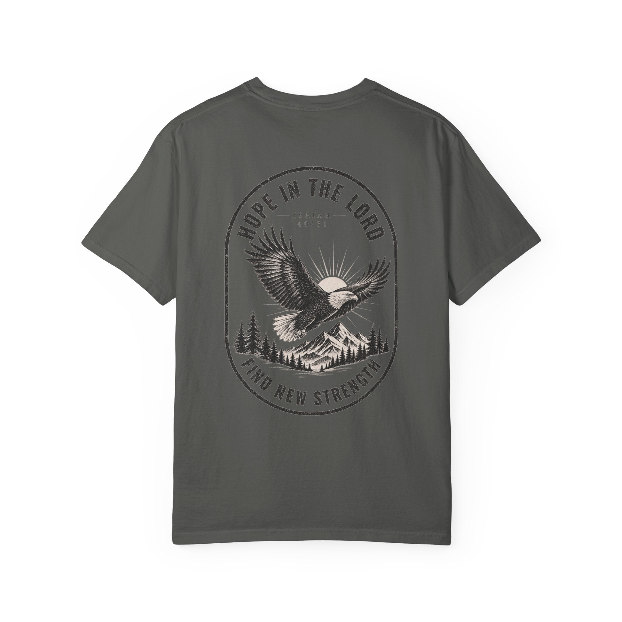 Hope in the Lord Eagle T-Shirt — 'Find New Strength' Christian Graphic Tee