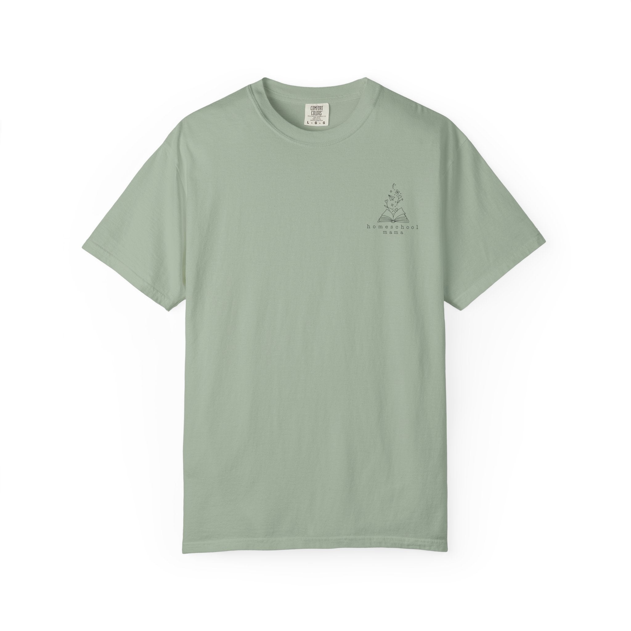 Homeschool Mama Tee — Proverbs 25:11 Inspirational Book & Flower Graphic T-Shirt