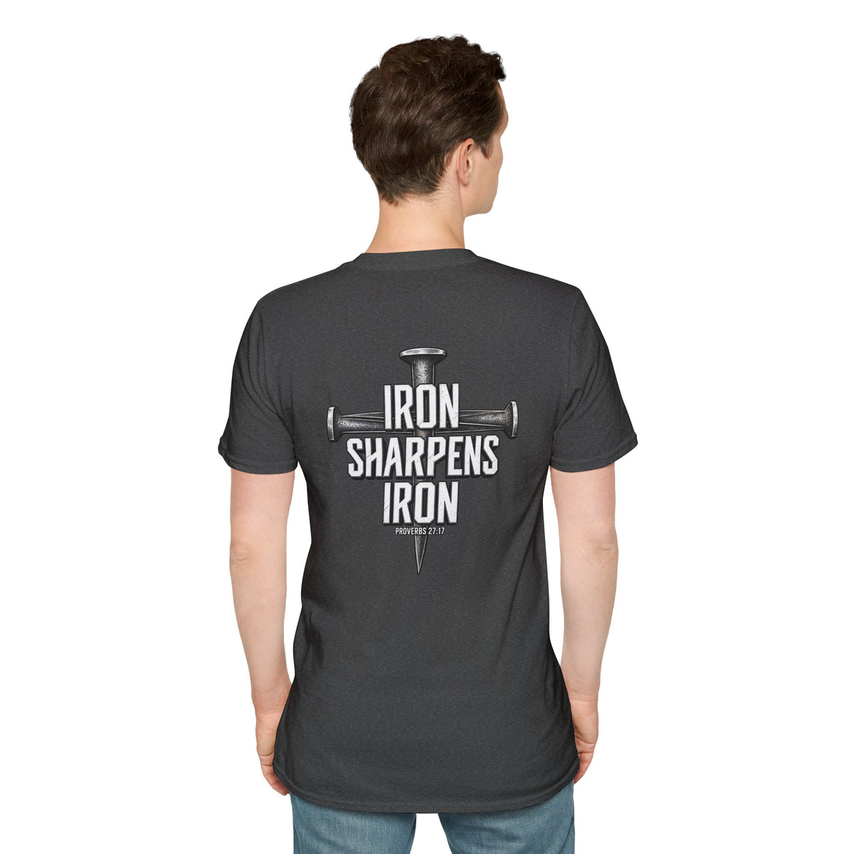 Minimal Cross Nails T-Shirt — Iron Sharpens Iron