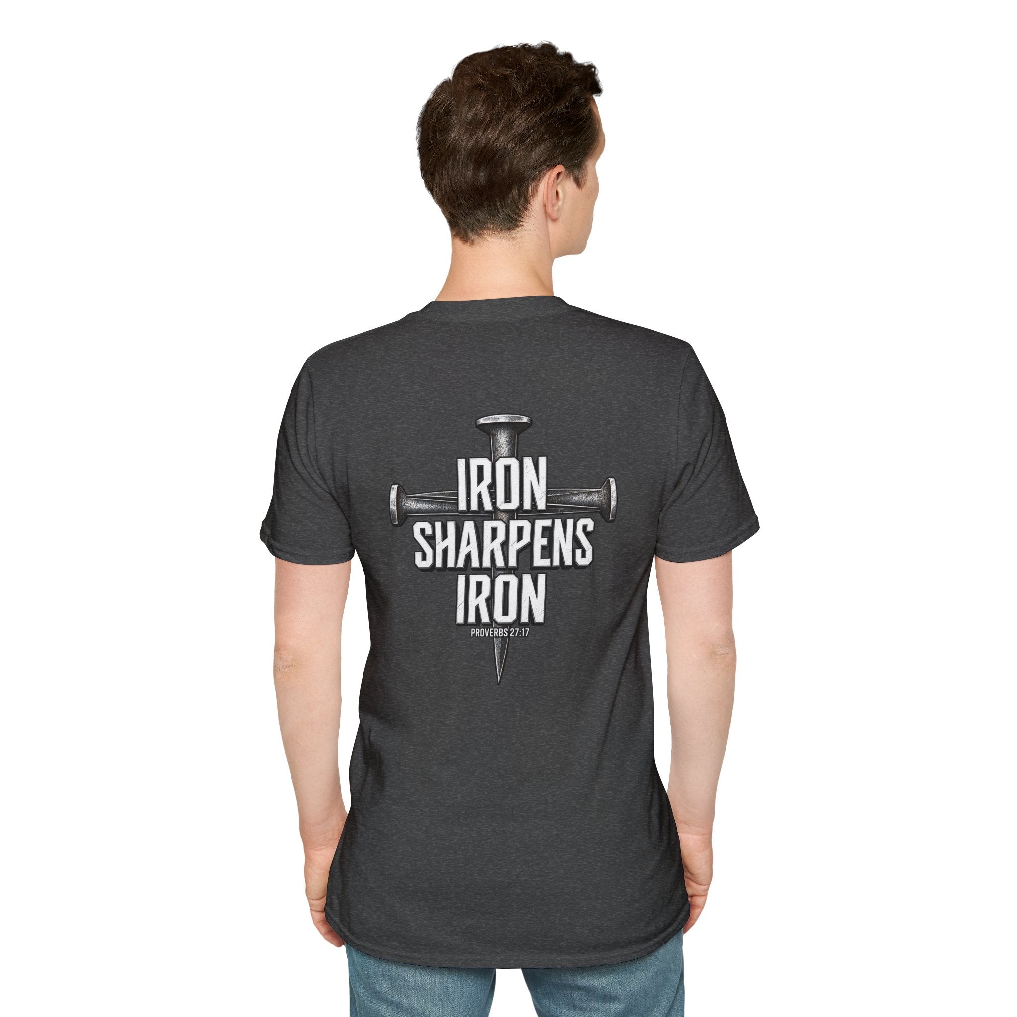Minimal Cross Nails T-Shirt — Iron Sharpens Iron