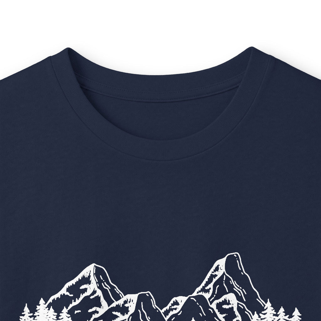 Long Sleeve Tee — "Faith Can Move Mountains" Mountain Graphic