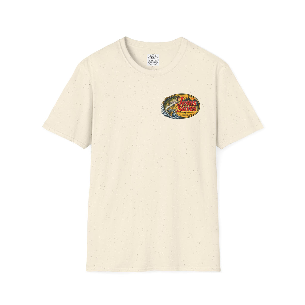 Jesus Saves Fishing Graphic T-Shirt